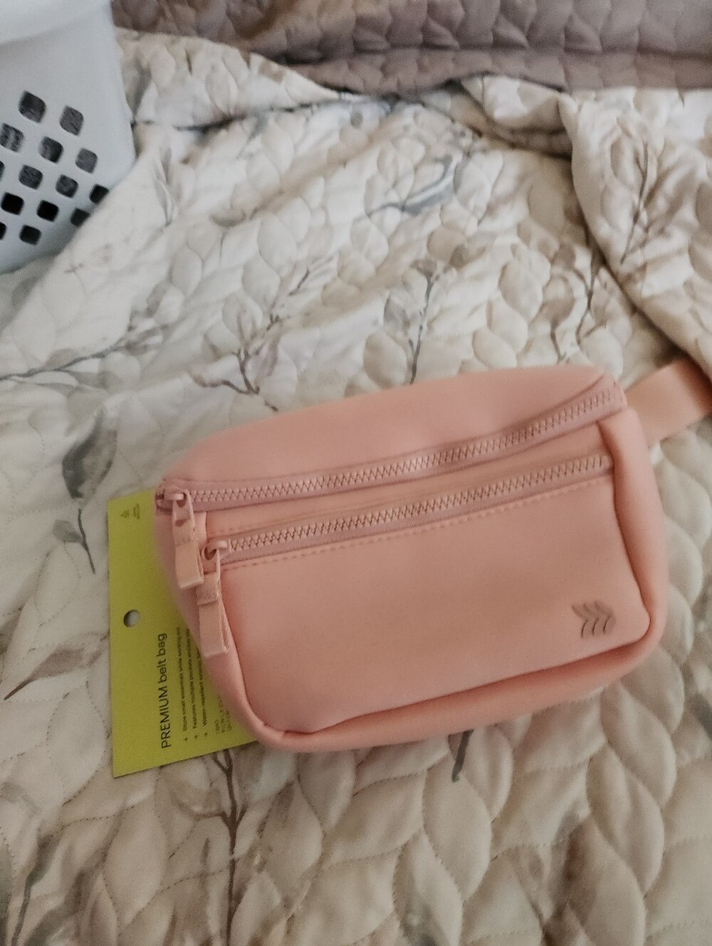 all in motion Peach Crossbody Belt Bag